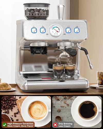 Pro espresso machine with integrated grinder — photo 5